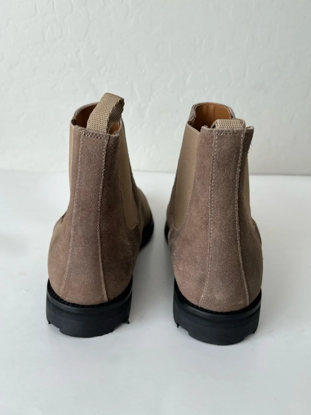 TAFT Drake Boots Suede Leather Chelsea Boots Taupe Tan Size Men’s EU 41
